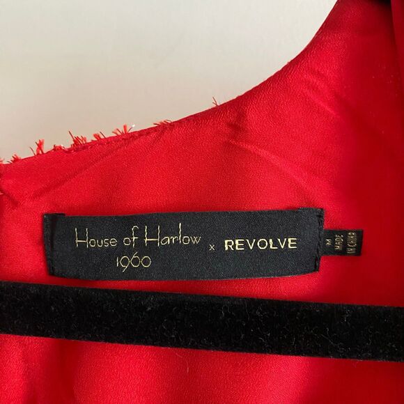House of Harlow 1960 x REVOLVE Justina Maxi Dress Red Medium NWT Holiday Party - Picture 7 of 12